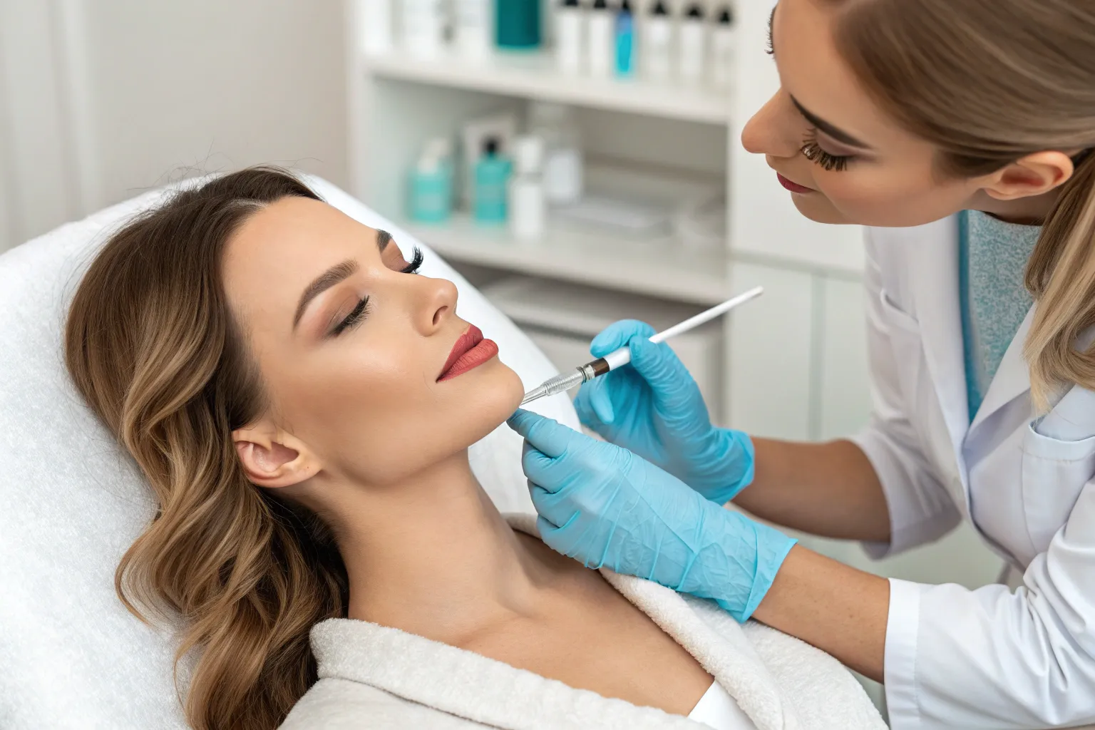 ژل تزریقی برای حجم‌دهی به لب و گونه